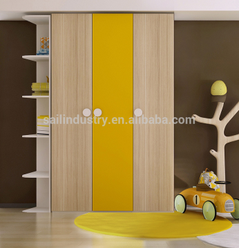 three doors storage clothes cabinet