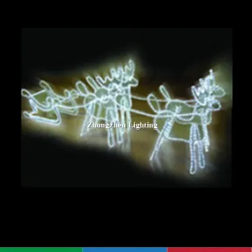 Festival LED motif light,moving deer rope light for christmas