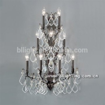 Brilliant 2016 fancy bronze crystal wall sconce