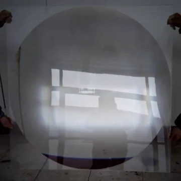 Large Plastic Solar Fresnel Lens - Focus on Renewable Energy