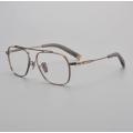 Gold Aviator Designer Eyewear Glasses Titanium Frames