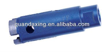 Laser welded diamond hole saw for granite