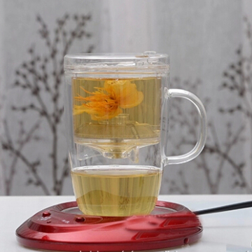 Hot ! "SAMADOYO" 400 ML Glass Cup With Tea Filter For Making Tea