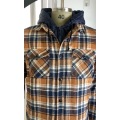 Custom Checked Hooded Jacket For Men