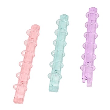 Multi-colored Macaron Plastic Ring Binder Clips