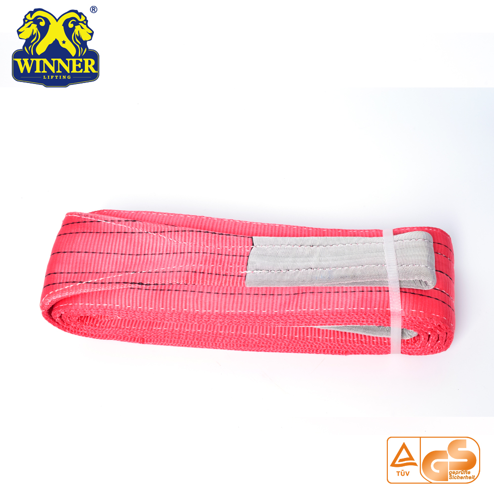 EN1492-1 Polyester Double Ply Flat Lifting Webbing Sling