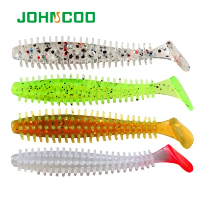 JOHNCOO Soft Bait 60mm 1.2g Soft Artificial Shad Swim Bait Fishing Lure