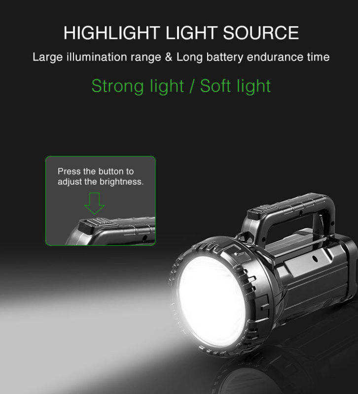 Hand-held working torch emergency searchlight Spotlight
