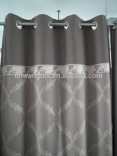 2014 fashionable100% polyester dobby weave fabric for embroidered blackout curtain