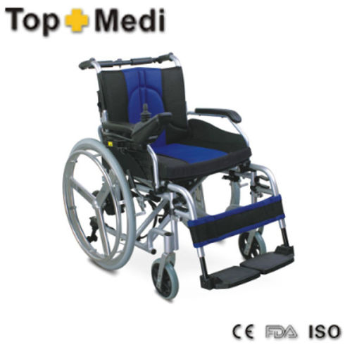 Topmedi folding comfortable seat cushion mini electric battery power wheelchair