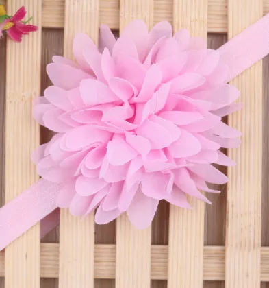 2017 new trend wholesale children chiffon flower headbands