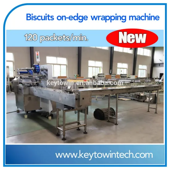 Biscuits on-edge packing machine