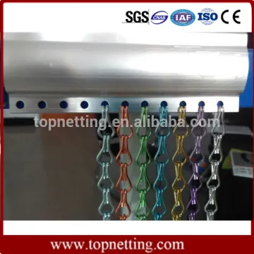 Interior Decoration Aluminium Chain Link Door Fly Screen Curtain