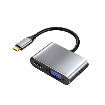 Typ-C-Hub bis 5-in-1-Dockingstation mit HDMI/VGA/LAN/USB-C 3.0/Audioadapter