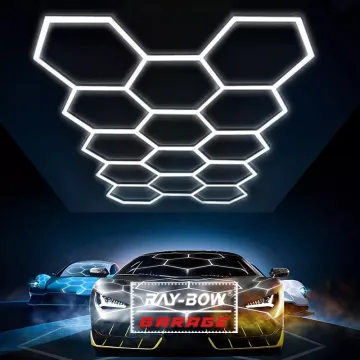 Hexagon Modular LED Linear High Bay Lighting for Home, Garage, and Workspaces