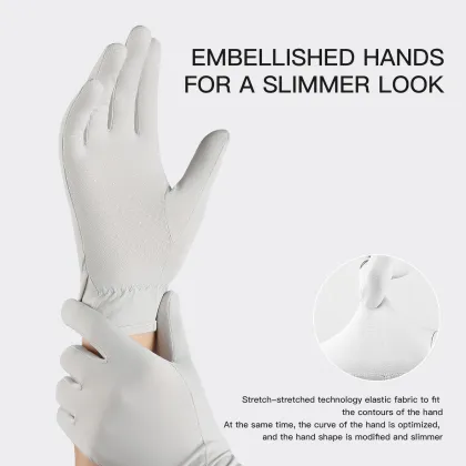 Summer UV Protection Silk Gloves for Women - Touchscreen & Driving