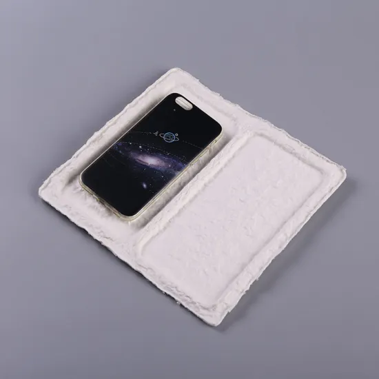 Molded paper pulp insert for cellphone shell