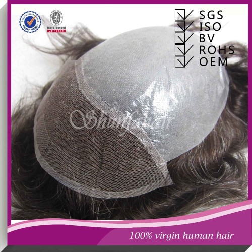 Top quality natural looking men's toupees , fast delivery men's toupees , virgin human hair toupees