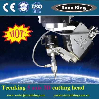 Teenking 5 axis waterjet cutting machine,KMT pump 3D waterjet,water-jet cutter
