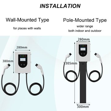 16A AC Charging Pile Wall Mounted EVSE ODM/OEM