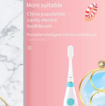 Cartoon Fairywill Rechargeable Electric Toothbrush for Kids - Soft Bristle Whitening Brush