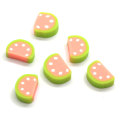 Cute Design 3D Watermelon Kawaii Crafts Cabochons 15*10*5mm Flat Back Polymer Clay Stickers Cheap DIY Decoration Accessories