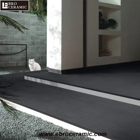 Hot Sale Dark Grey Non-Slip Porcelain Floor Tiles 24x24 for Bathroom