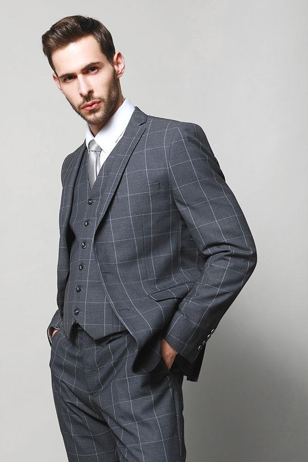 MEN'S MATCHED VEST SUIT GIVE MORE GENTLE LOOKING