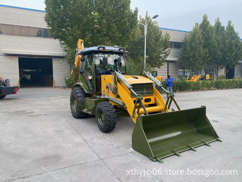 CE ISO Certified HUAYA New Factory 4-5 Ton WZ Series Luxury Backhoe Loader with Cab and Attachments