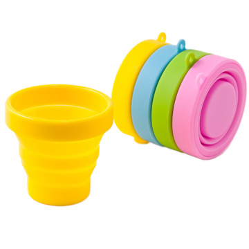 Collapsible Gym Water Bottle: Espresso Silicone Folding Coffee Cup