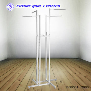Four-arms Clothes Display Stand / Metal Display Shelf