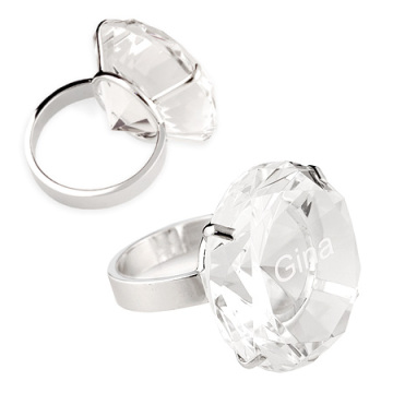 Fashion Custom Crystal Diamond Napkin Rings - Hadiah Pernikahan