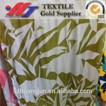 100% polyester Fold the printed chiffon for lady's dress