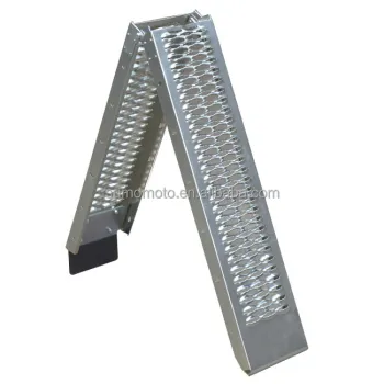 Non-Slip Folding Motorcycle Ramps for Lawn Tractors and ATVs
