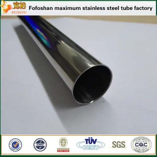 Stainless pipe for SUS304 large sizes stainless steel mirror pipe