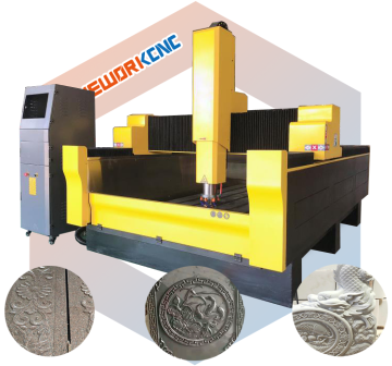 3D CNC Marble Sculpture Machine: Stone CNC Router