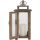 Decorative Rustic Wooden Hurricane Candle Lantern