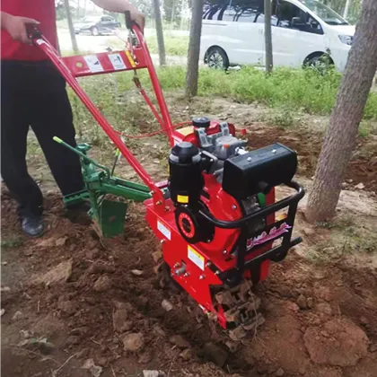 Little Red Bull Micro-Tiller: Multi-Fuel Engine Agricultural Hand-Push Tillage Machine