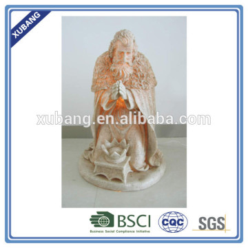 promotion jesus sculpture craft nativity decoration with light