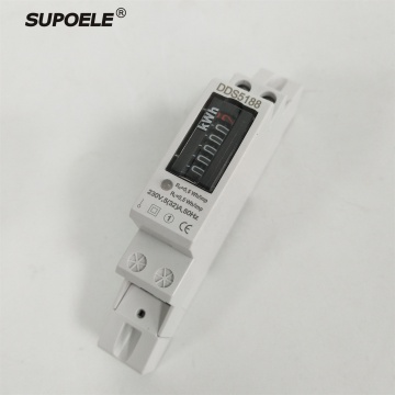 SUPOELE 18mm DDS5188 Single Phase DIN Rail Electronic Energy Meter