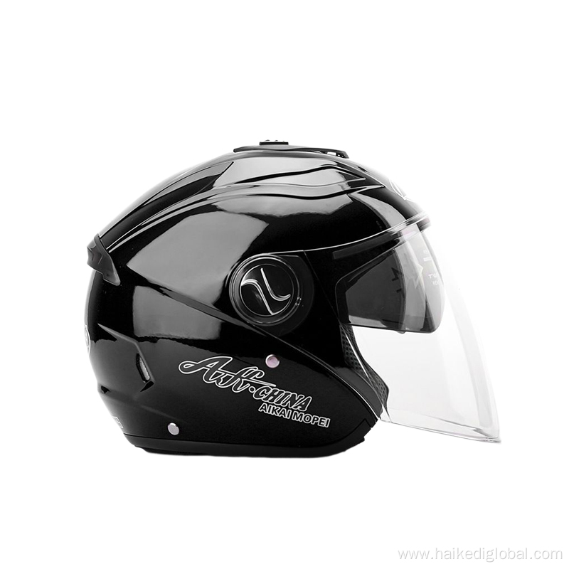 Breathable double lens motorcycle helmet