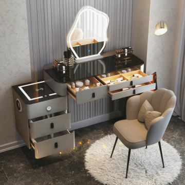 2024 Stylish Modern Beautiful Women Wireless Charging Dressing Table