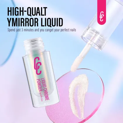 Private Label Magic Chrome Customize Liquid Mirror Powder for Nails Art Kit