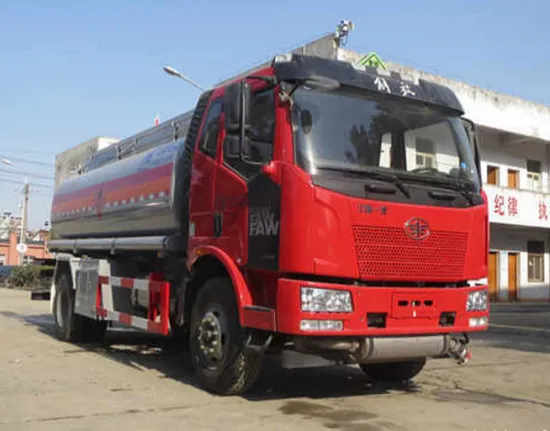 11600L Capacity Oil Tank Fuel Tanker Truck Euro IV Emission Standard FAW Oil Tanker Truck For Sale