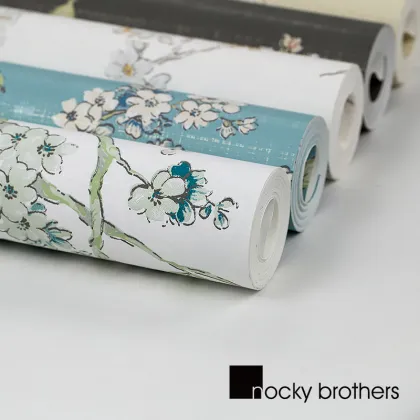 Old Style Chinese Rural Non Woven Wallpaper for Leisure Places
