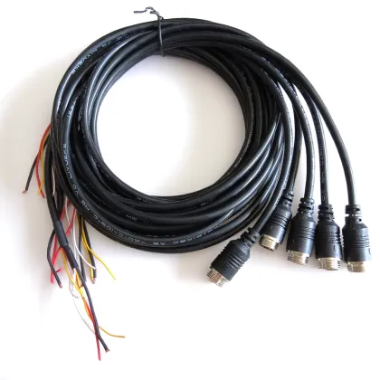 GX12 Male Car Rearview Monitoring Systems Aviation Cable