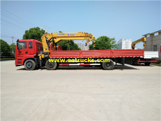 DFAC 6x2 12ton شاحنة مع رافعات