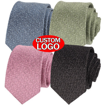 Custom Logo Solid Color 100% Silk Neck Ties for Men - Low MOQ Hot Selling Wholesale Fashion