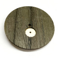 Dial de reloj de madera natural con un subdial