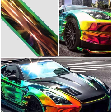 Green Chrome Color Changing Chrome Wrap